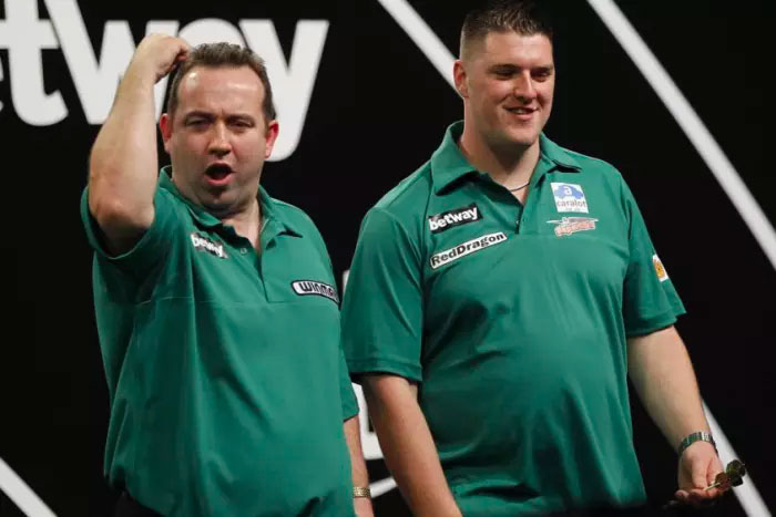 Brendan Dolan & Daryl Gurney will be representing Northern Ireland at Day Two of the 2017 World Cup of Darts. Photo Credit: Lawrence Lustig/PDC