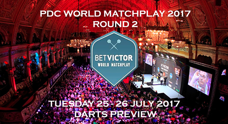 PDC World Matchplay 2017 - 2nd Round - Darts Preview