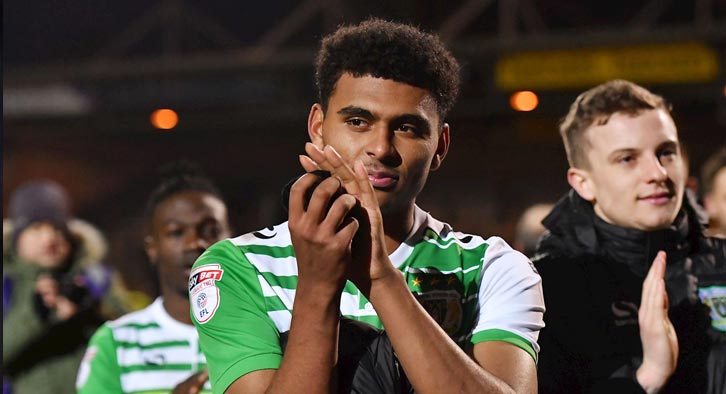 Yeovil Town's, Marcus Branes post-match against Bradford in the third round where he found the scoresheet.