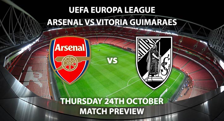 Arsenal vs Vitoria Guimaraes - Thursday 24th October 2019, FA Premier League, Emirates Stadium. Live on BT Sport 2 – Kick-Off: 20:05 BST.