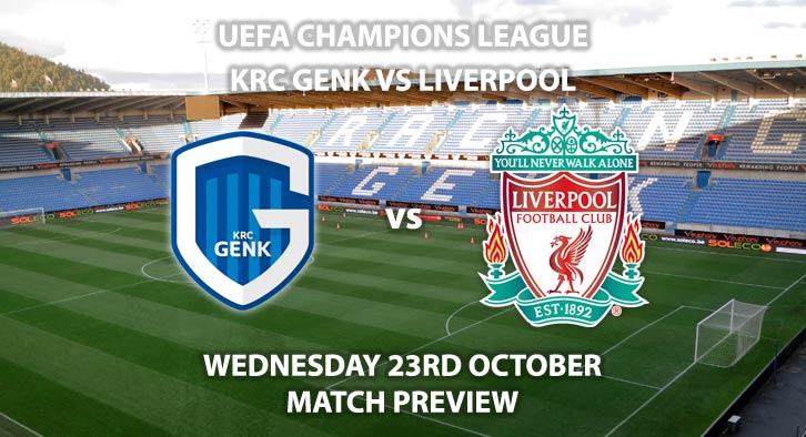 KRC Genk vs Liverpool - Wednesdsy 23rd October 2019, UEFA Champions League. Liminus Arena. Live on BT Sport 2 – Kick-Off: 20:00 BST.
